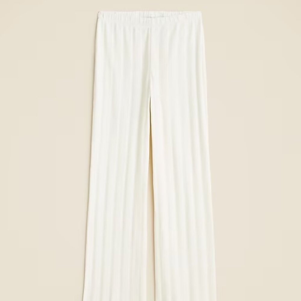 J.Crew Ivory Pointelle Pant (XS) - NEW with tags